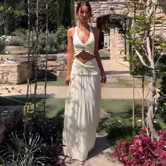 French Suspender Skirt Suit For Lazy Summer Vacation Bellaward