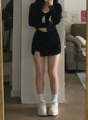 New Pear-Shaped Figure Large Size Flesh-Covering A-Line Hip-Covering Short Skirt - Bellaward Fashions