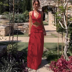 French Suspender Skirt Suit For Lazy Summer Vacation Bellaward