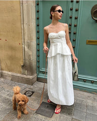 French Top with Suspender Design for Summer - Bellaward Fashions