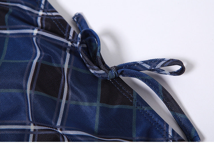 Klalien European and American Style Plaid Mid-Length skirt - Bellaward Fashions