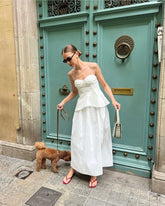 French Top with Suspender Design for Summer - Bellaward Fashions