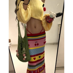 Knitted Skirt Suit Slimming Look and Tender - Bellaward Fashions