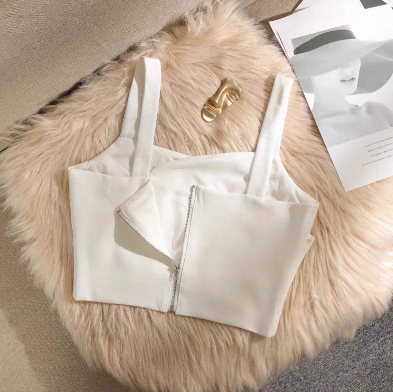 Chic Cross Camisole for Women with Suit Inside and Outside - Bellaward Fashions