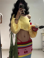 Knitted Skirt Suit Slimming Look and Tender - Bellaward Fashions