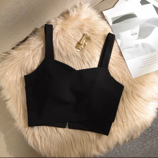 Chic Cross Camisole for Women with Suit Inside and Outside - Bellaward Fashions