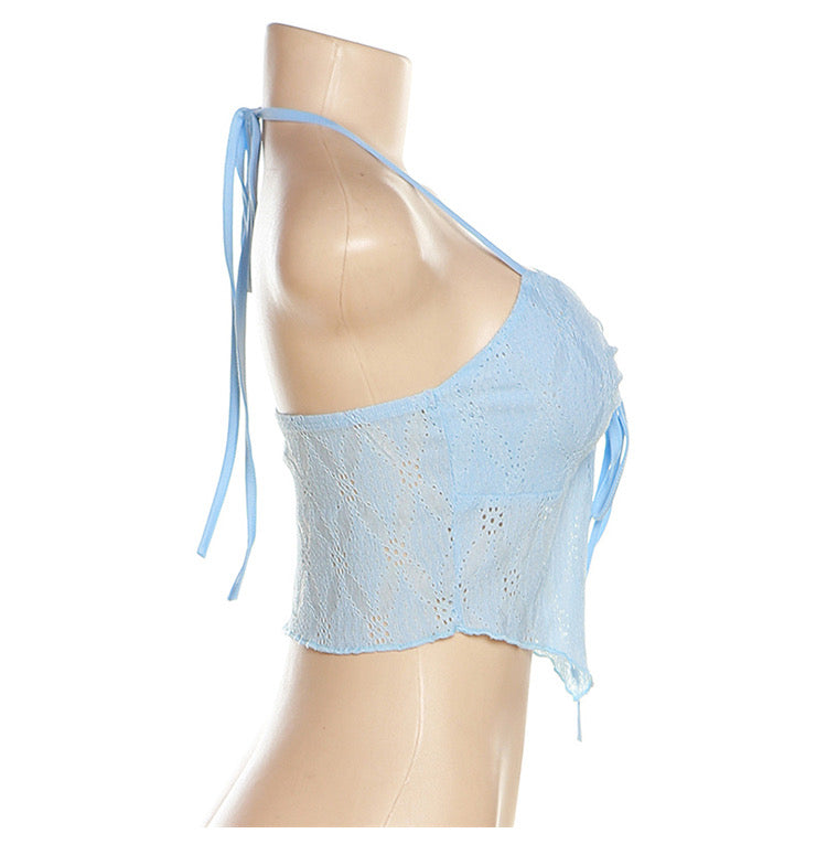 High Street Sexy Halter Top - Bellaward Fashions