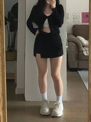 New Pear-Shaped Figure Large Size Flesh-Covering A-Line Hip-Covering Short Skirt - Bellaward Fashions