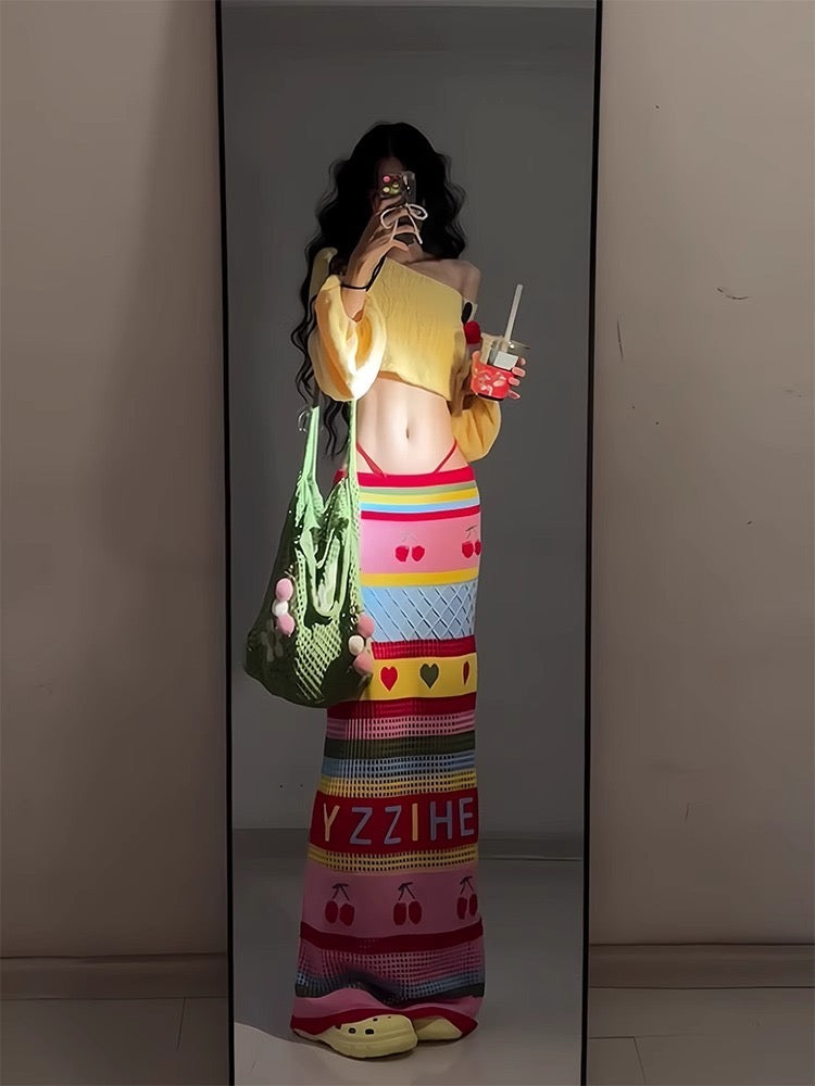 Knitted Skirt Suit Slimming Look and Tender - Bellaward Fashions