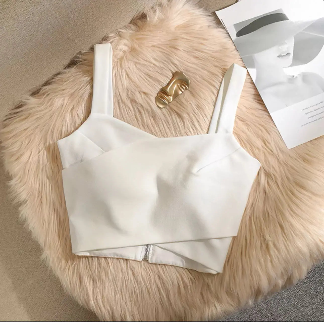 Chic Cross Camisole for Women with Suit Inside and Outside Bellaward Fashions