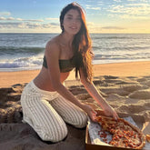 Knitted Wide-Leg Pants, Loose, Casual Style Bellaward