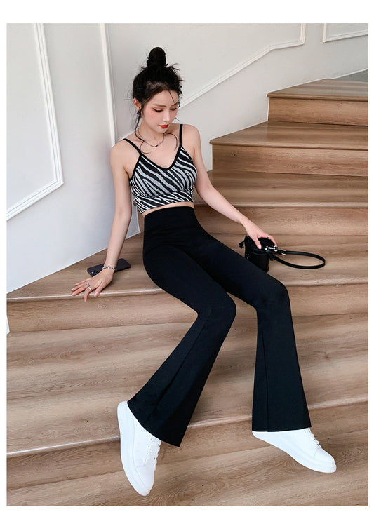 High Waisted slimming bell-bottom pants - Bellaward Fashions
