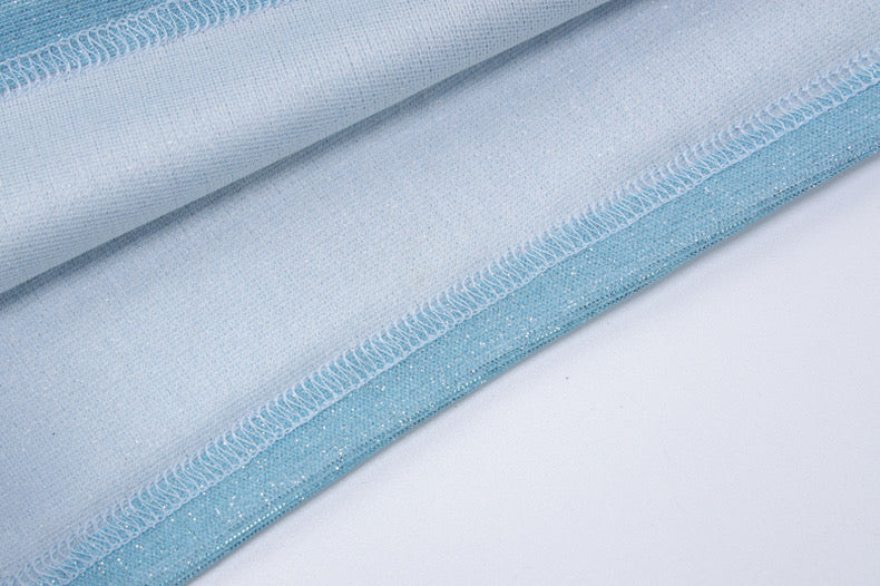 Chest-Wrapped Dress, Bright Silk Slim Fit, Mid-Length dress - Bellaward Fashions