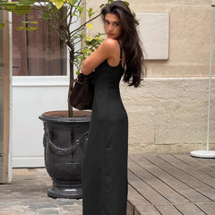 Backless Dress with Adjustable Straps