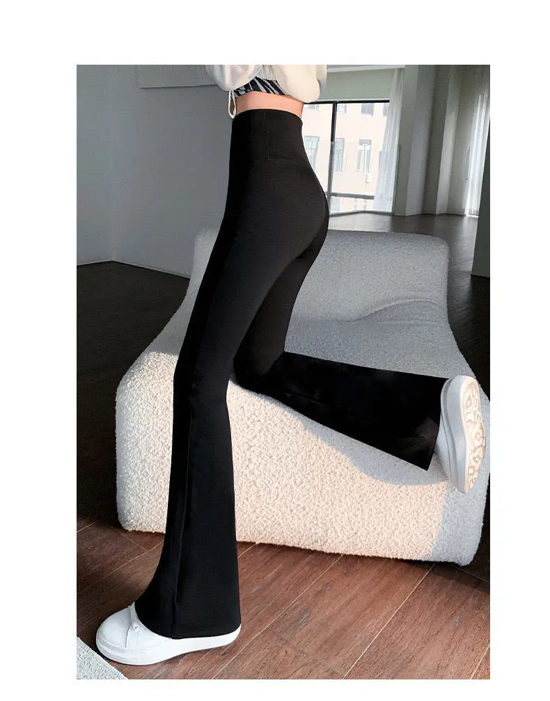 High Waisted slimming bell-bottom pants - Bellaward Fashions