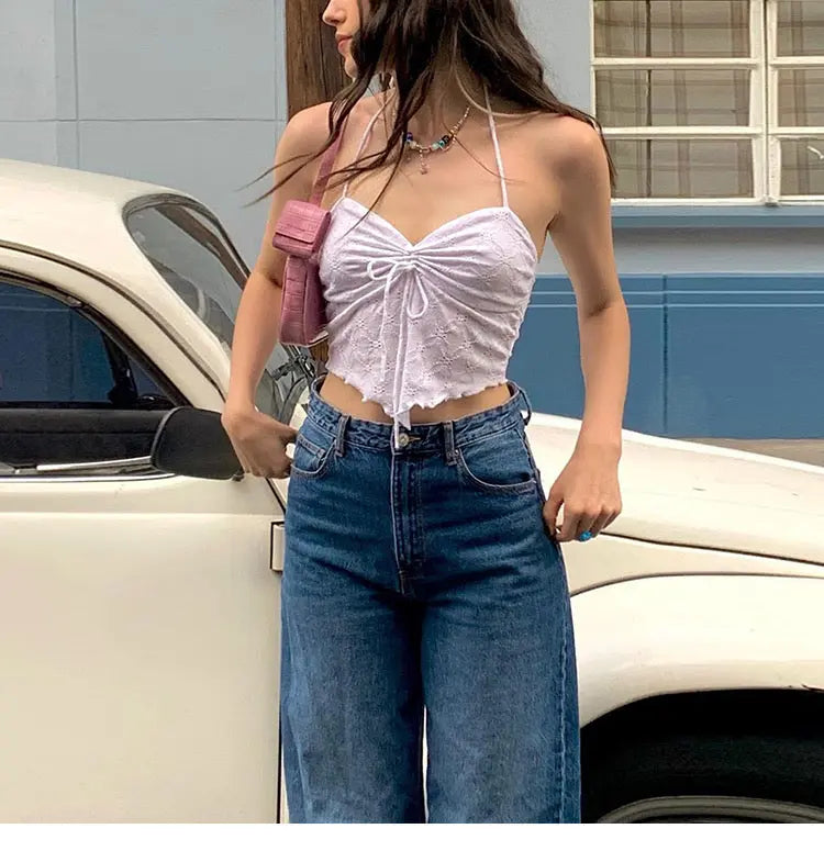 High Street Sexy Halter Top - Bellaward Fashions