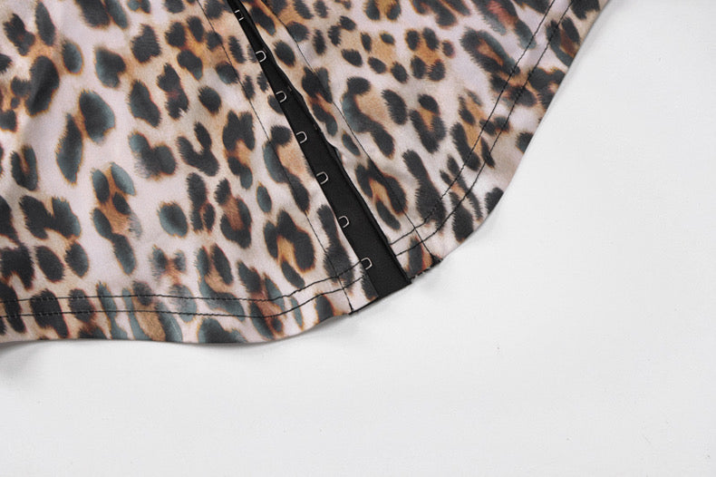 Bandeau Vest Leopard Print Backless Style - Bellaward Fashions