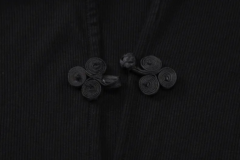 Knitted Sweater Retro Buttoned Long Sleeve - Bellaward Fashions