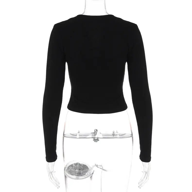 Knitted Sweater Retro Buttoned Long Sleeve - Bellaward Fashions