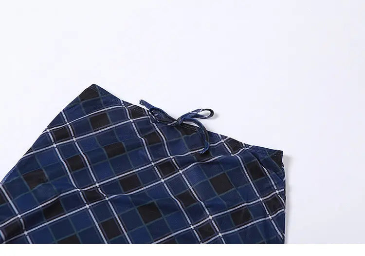 Klalien European and American Style Plaid Mid-Length skirt - Bellaward Fashions