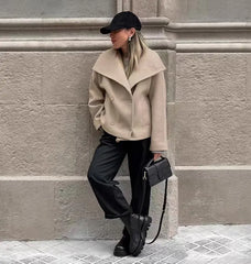 Loose & Fashionable Winter Woolen Casual Jacket Bellaward