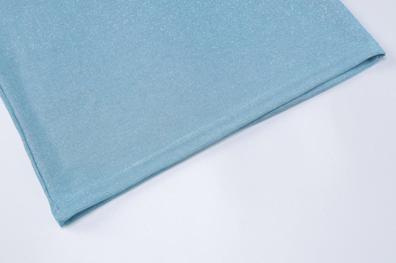 Chest-Wrapped Dress, Bright Silk Slim Fit, Mid-Length dress - Bellaward Fashions