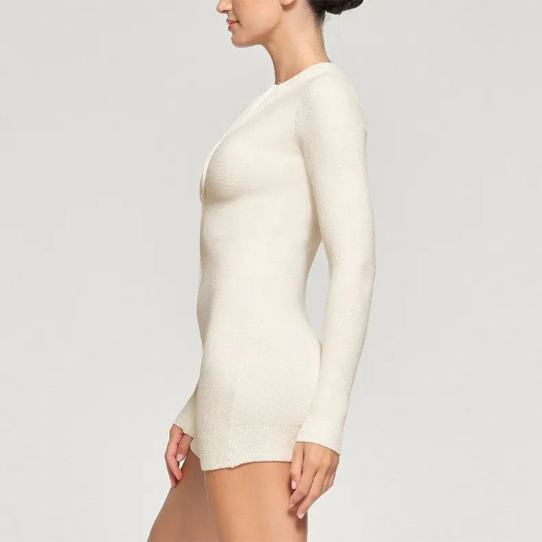 Yoga Pants Long Sleeve, High Waist Jumpsuit Zipper Cardigan Sweater - Bellaward Fashions