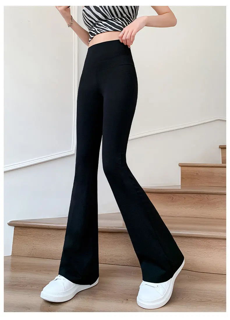 High Waisted slimming bell-bottom pants Bellaward Fashions