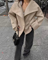 Loose & Fashionable Winter Woolen Casual Jacket Bellaward