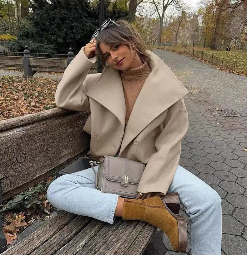 Loose & Fashionable Winter Woolen Casual Jacket Bellaward