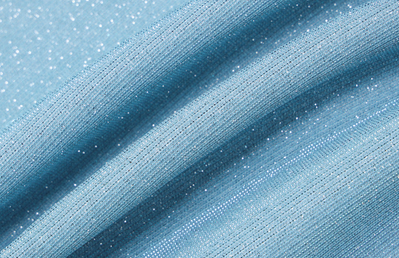 Chest-Wrapped Dress, Bright Silk Slim Fit, Mid-Length dress - Bellaward Fashions