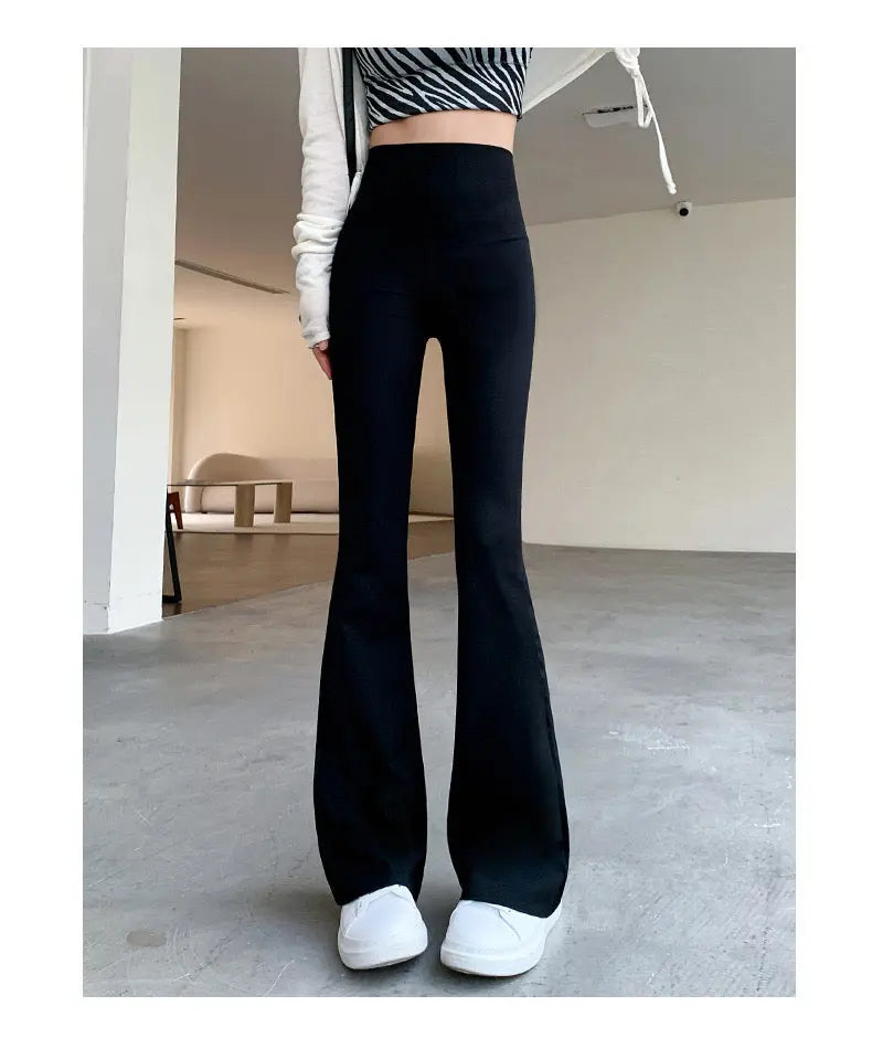 High Waisted slimming bell-bottom pants Bellaward Fashions