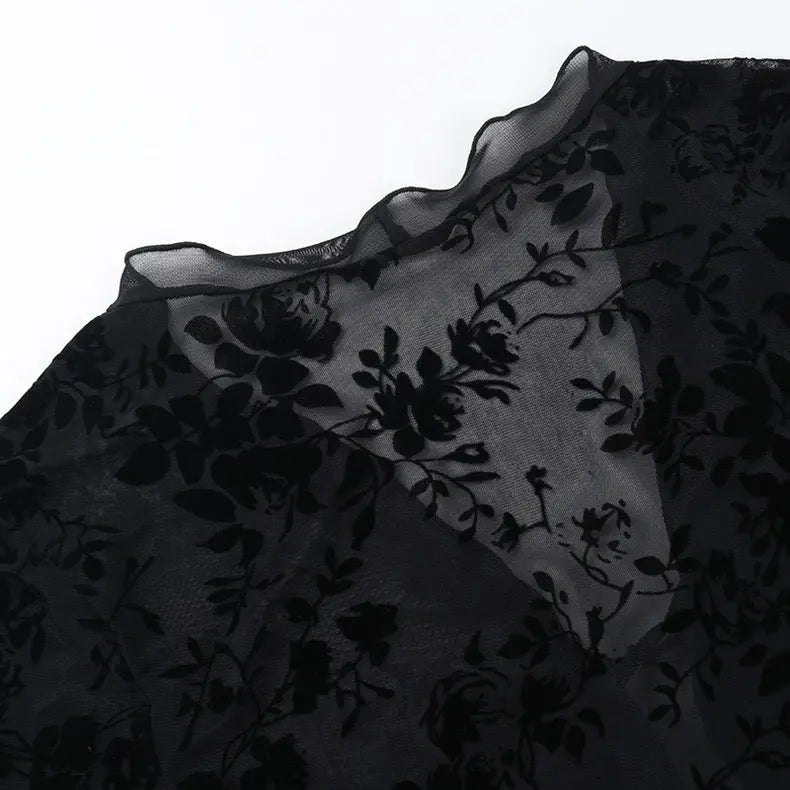 Wind Ruffled Trumpet Sleeve Cardigan Top - Bellaward Fashions