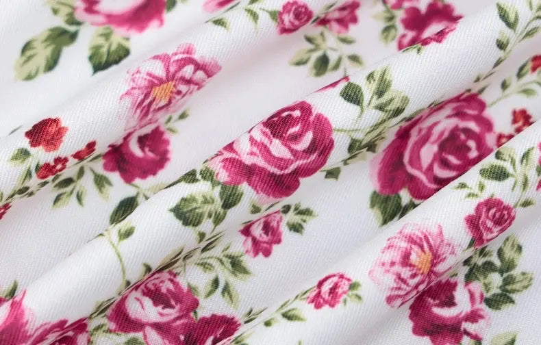 Floral Lace Trim Slit Dress for Women Bellaward