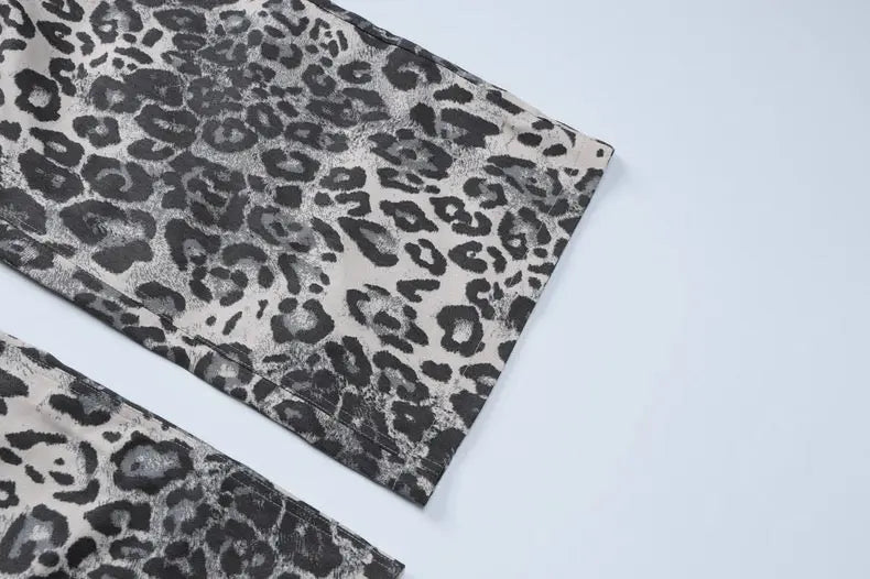 Leopard Print Wide-Leg Pants for Women Bellaward